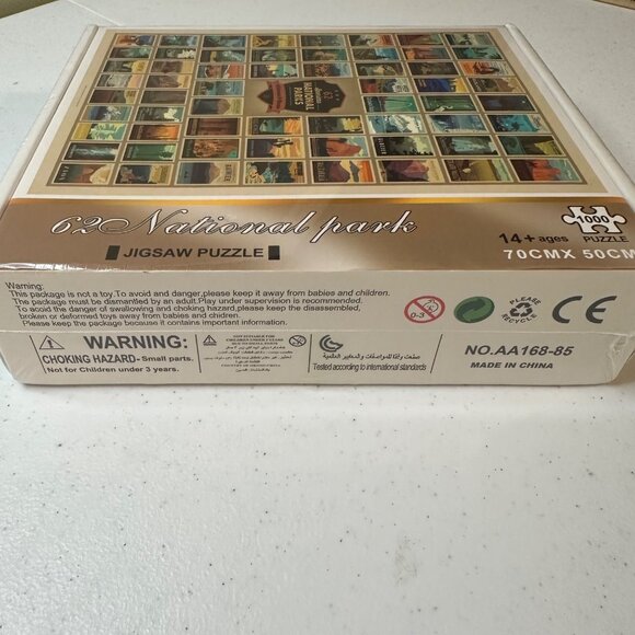 SEALED 1000 piece jigsaw puzzle 62 American National parks Wilderness & Wonder - Picture 3 of 10